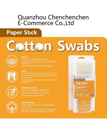 Biodegradable Double Tipped Cotton Buds 625ct - Ideal for Beauty & Personal Care - Buy Online on GoSupps.com