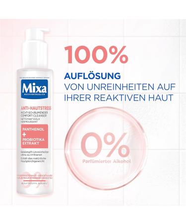  Mixa Mixa Non-Foaming Stress Relief Face Wash with Panthenol & Probiotic Extract for Stressed Skin 150ml - Buy Online on GoSupps.com