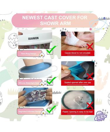 Kids Waterproof Arm Cast Cover for Shower - Reusable Protector for Wounds, Hands, Wrists, Elbows, and Fingers - Prevent Infection and Keep Bandages Dry - Guanion - Buy Online on GoSupps.com