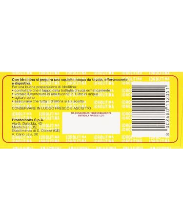 Ristora Idrolitina Preparato per Acqua da Tavola Lot de 15 sachets de pr paration pour eau de table + porte-cl s Beni Culinari - Buy Online on GoSupps.com