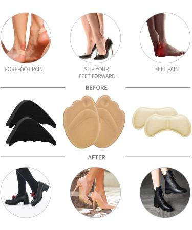 Buy Sibba 10 Pair High Heel Pillow Pads - Adjustable Toe Filling Inserts for Perfect Fit | Prevent Heel Slips & Bubbles - Ideal Shoe Filler for Comfort - Buy Online on GoSupps.com