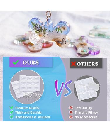 LET'S RESIN Pet Tag Silicone Molds - Bone Shape for Cat and Dog, with Key Rings - DIY Epoxy and UV Resin Keychain Crafts - Buy Online on GoSupps.com