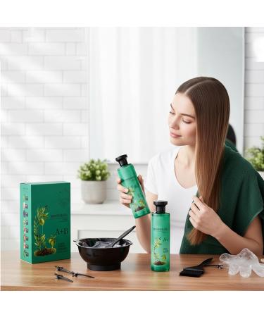 Hair Color for Women 260ml Nourishing Cream with Plant Oil | Pack of 2 Professional Hair Color Bottles Covers White and Gray Hair for Adults and Seniors Hairdressers - Buy Online on GoSupps.com