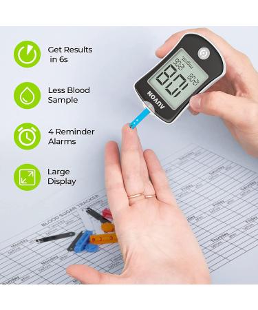 AUVON Blood Glucose Monitor Kit with 150 Strips, 50 Lancets, Lancing Device - I-QARE DS-W Diabetes Testing Kit, Portable Bag, Coding Free - Buy Online on GoSupps.com