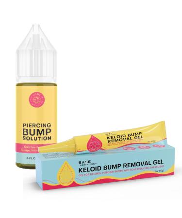 BASE LABORATORIES Keloid Bump Treatment Duo | Reduce Piercing Bumps & Scars | Effective Keloid Removal Gel | International Shipping - Buy Online on GoSupps.com