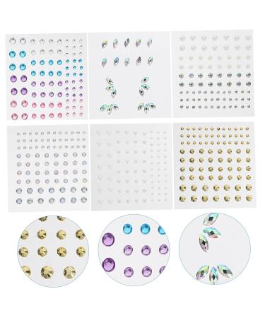 FOMIYES 12 Sheets Face Rhinestone Stickers - Mermaid Eye Jewels & Body Makeup - Flatback Rhinestones for Glamorous Looks - International Shipping Available - Buy Online on GoSupps.com