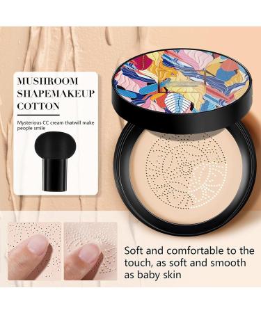 Periodicali Mushroom Head Air Cushion CC Cream Periodicali Makeup Periodicali Air Cushion CC Cream Periodicali Mushroom Makeup Periodicali Air Cushion Cc Cream Mushroom Head Foundation 2pcs Natural - Buy Online on GoSupps.com