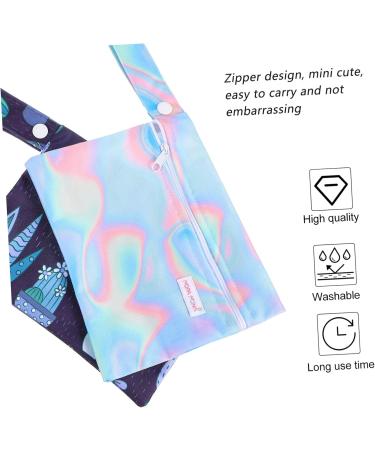 Zerodeko 6-Piece Washable Tampon Bag - Stylish Storage Organizer for Teens & Women - Zippered Polyester Personal Medication Bags - Buy Online on GoSupps.com
