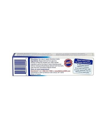 Waterproof Denture Adhesive with Aloe Vera & Myrrh | Extra Strong Hold - Pack of 4 | 1.4 oz | Zinc Free - Buy Online on GoSupps.com