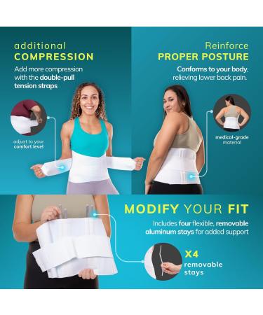 BraceAbility Plus Size Back Brace - Bariatric Lumbar Support for Lower Back Pain Relief (7XL) | Ideal for Big and Tall Men & Women - Buy Online on GoSupps.com