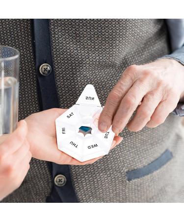 Shop WLLHYF 7-Day Portable Pill Organizer | Daily Vitamin Holder & Travel Medicine Planner - Buy Online on GoSupps.com