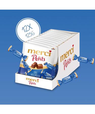 Buy merci Petits Fine Whole Milk Chocolate - 12 x 125g | Gourmet Small Pralines for International Shipping - Buy Online on GoSupps.com