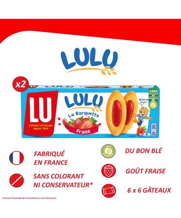 LU - La Bo te LULU - Assortment of 10 Packets: Chocolate Hazelnut Trays (x3) Chocolate Coqueline (x2) L'Ourson Chocolat (x2) Strawberry Tray (x2) Strawberry Coqueline (x1) - Pack of 1.4 kg - Buy Online on GoSupps.com