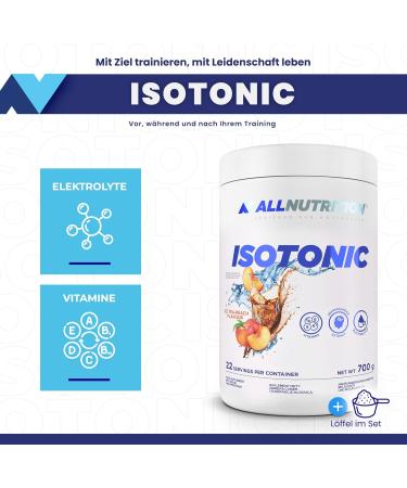 All-Nutrition Isotonic Beverage Concentrate - Hydrating Powder for Endurance & Relaxation - Peach Flavor - 700g (1 Pack) - Ideal for Post-Workout Recovery - Buy Online on GoSupps.com