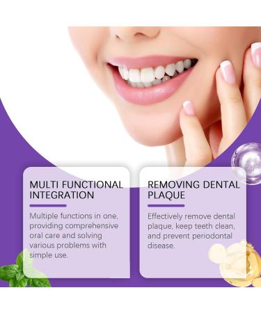 Purple Toothpaste - Multifunctional Oral Care Gentle Brightening & Refreshing Mint for Daily Clean Teeth(5pcs) - Buy Online on GoSupps.com