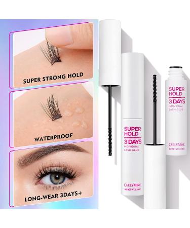 CAELYMINE Cluster Lash Glue 0.17fl.oz/5ml - Super Strong Hold for Individual Cluster Lashes, False Eyelashes - Waterproof, Latex Free, 72-Hour Hold - Buy Online on GoSupps.com