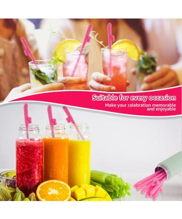PTMTFYL 20 Pcs Bachelorette Party Straws Hen Party Straws Naughty Drinking Straws Funny Hen Drinking Straws Crazy Party Straws Bride Party Straws Party Favors (Rose Red) - Buy Online on GoSupps.com
