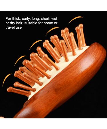 Multifunctional Wooden Massage Hair Brush & Scalp Cushion Portable Comb for Home & Travel - Buy Online on GoSupps.com