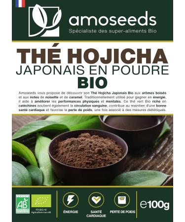 Organic Japanese Hojicha Tea Powder 100G | Premium Quality | Relaxation Digestion Low Caffeine - Buy Online on GoSupps.com