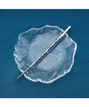 Wendalern Boho Stick Hair Pin Silver Bun Hair Stick Barrette Metal Hair Holder Clips Minimalist Hair Clips Decorative Hair Accessories for Women and Girls - Buy Online on GoSupps.com