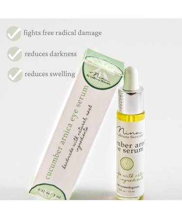 Cucumber Eye Serum - Hydrating Anti-Aging Under Eye Treatment for Dark Circles & Puffiness - Facial Moisturizer for Women - Buy Online on GoSupps.com