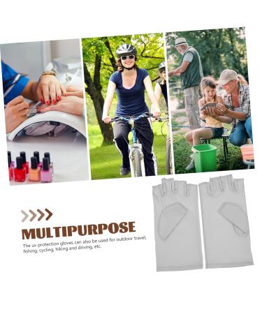 FRCOLOR 4 Pairs Nail Gloves Half Finger Gloves Salon Gloves Riding Gloves Uv Protection Gloves for Manicures Uv Lamp Hand Covers Uv Manicure Gloves Gel Sun Shield Touch Screen Spandex Miss - Buy Online on GoSupps.com