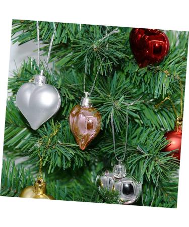 Alipis 2 Boxes Ornament Christmas Tree Decorations Sailor Hat Decorative Pendant Decorate Wreath Love Golden 4.5X4.5cm - Buy Online on GoSupps.com