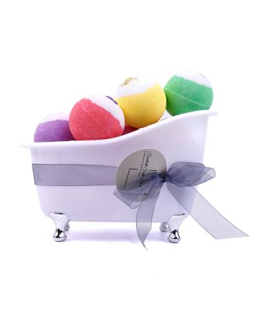 Organic Luxury Women s Bath Bomb Gift Set - Handmade Elegant Gift Set for Her - Valentines Day Gift for Wife - Vegan & Cruelty Free - Gift for Mum/Mother s Day - 9 x Luxury Bath Bombs
