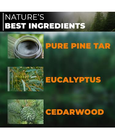 Pine Tar Soap for Men - Natural 4oz Cleansing Bar for Itchy Skin Eczema & Psoriasis - Handcrafted in the USA - Buy Online on GoSupps.com