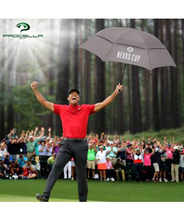 Procella Golf Umbrella 62 Inch - Windproof & Waterproof | Vented Canopy, Automatic Open | Best Golf Gift for Men & Women - Buy Online on GoSupps.com
