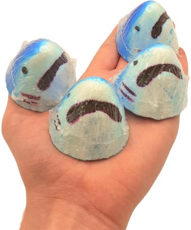 4 Mini Shark Attack Bites Bath Bombs Gift Birthday Present Kids Bathbomb Unique UK Bloodbath Blood Vegan Approved Certified Cruelty Free - Buy Online on GoSupps.com