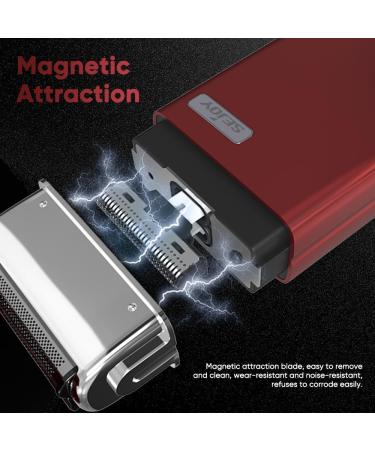Sejoy Portable Electric Razor for Men - IPX7 Waterproof Toothed & Mesh Blades Mini Electric Foil Shaver with Dynamic LED Ideal for Travel - Buy Online on GoSupps.com