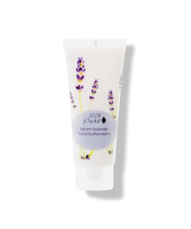 100% PURE French Lavender Hand Cream (Hand Buttercream)  Dry Skin Hand Lotion  Made with Shea Butter  Natural Lotion for Dry Hands - 2 Fl Oz