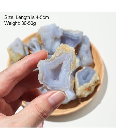 Blue Chalcedony Agate Rough | Blue Chalcedony Agate Rough | Rocks Tumbling Gemstone Reiki Wicca Witchcraft Balance Energy Meditation Febuy - Buy Online on GoSupps.com