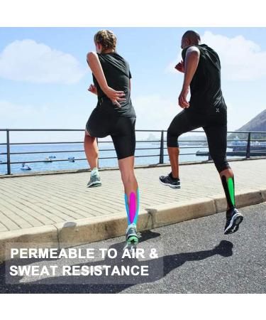 Deilin Kinesiology Tape 19.7ft Uncut Per Roll Elastic Therapeutic Sports Tapes for Knee Shoulder and Elbow Waterproof Athletic Physio Muscles Strips Breathable Latex Free Beige 3 Rolls Dark Blue - Buy Online on GoSupps.com