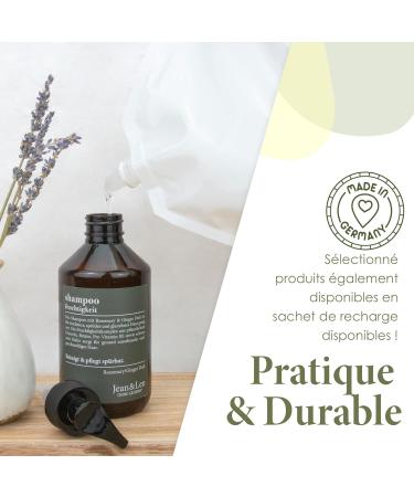Jean&Len Set de Soins Capillaires Romarin & Gingembre avec Shampooing Apr s-Shampooing et Cure pour Cheveux Secs et Ternes Parfum pic sans Parab nes & Silicones 2 x 300 ml plus 1 x 200 ml 3 St ck (1er Pack) - Buy Online on GoSupps.com