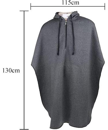 Fleece Hood Wheelchair Water Proof Cloak Keep Warm Shawl Double Layer Thick Cloth Shawl Thermal Blanket Winter Wheelchair Cover Light Grey 115*130cm - Buy Online on GoSupps.com