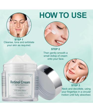 Buy Retinol Face Cream - Moisturizing & Anti-Aging with Vitamin A | International Shipping - Buy Online on GoSupps.com