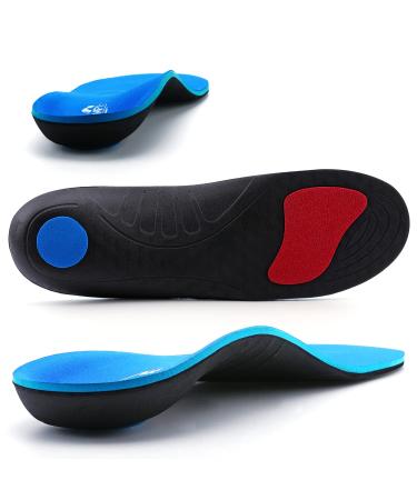 Walkomfy Plantar Fasciitis Insoles Arch Support Orthotic Inserts  Extra Support Insoles for Running/Standing All-Day Comfort  Work Boot Insoles for Women Men  Flat Feet Heel Pain Relief Orthotics Men's 5-5.5 / Women's 7-...