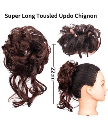 Messy Bun Hair Piece for Women Messy Bun Hair Piece for Women Messy Hair Bun Scrunchies with Elastic Band Synthetic Curly Donut Chignon Ponytail Hairpiece for Daily Wear Fake Hair Accessories for W AM41-04 - Buy Online on GoSupps.com