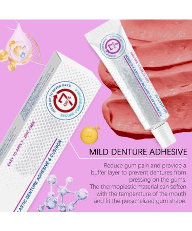 Denture Adhesive - 20g Dentures Refits Glue | Long Holding Denture Reliner Thermoplastic Denture Adhesive And Tightens Loose Upper And Lower Dentures And Partials For Teeth & Care - Buy Online on GoSupps.com