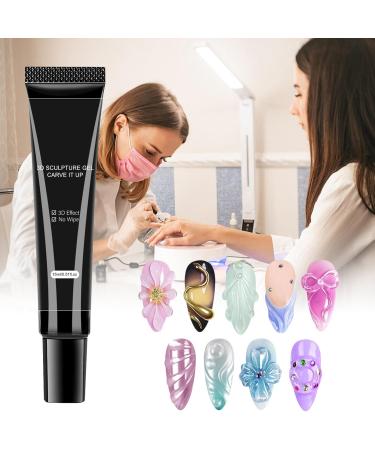  Krujecnt 3D Nail Gel - Nail Modeling Gel - Non-Sticky Sculpting Gel for Various Occasions - Buy Online on GoSupps.com