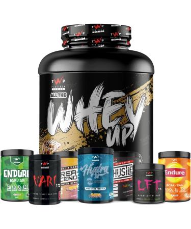TWP Nutrition Platinum Series All The Whey Up Protein Powder Shake 23g Whey Protein Low Fat Low Carbs 2.1kg/900g & 70/30 Servings Vegetarian Friendly (Cinnamon Roll 2.1kg) Cinnamon Roll 2.1kg - Buy Online on GoSupps.com