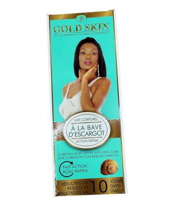 Gold Skin Clarifying Body Lotion with Snail Extract Fast Action Formula 10 Day Results 450 ml