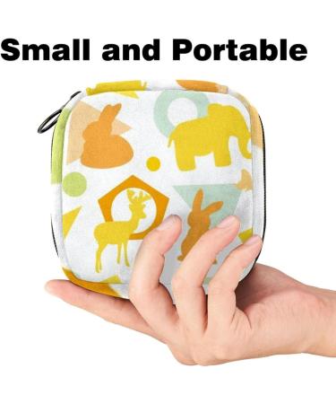 Buy Stylish Storage Bags for Women | Elephant Rabbit & Deer Designs | Portable Menstrual Cup & Pads - Ideal for Teens & Girls - Buy Online on GoSupps.com