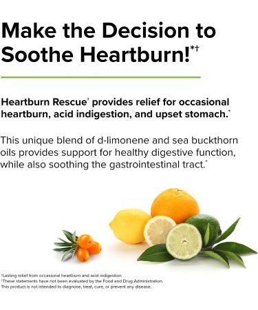 Terry Naturally Heartburn Rescue Softgels - Soothe Occasional Heartburn & Indigestion - Non-GMO Gluten Free - 30 Servings - Buy Online on GoSupps.com