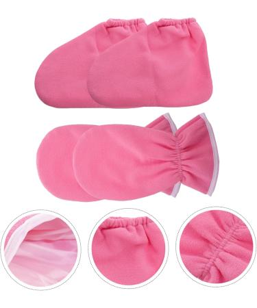 Healvian Moufles de Soin Paraffine pour Mains et Pieds 2 Pi ces Taille Unique Couverture Cire Rose Spa Nourrissant Hydratant pour Peau S che et Callosit s 30x16cm rose - Buy Online on GoSupps.com