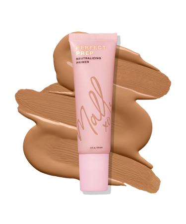 Mally Perfect Prep Neutralizing Tinted Face Primer Deep- 1 Fl Oz - Color-correcting Primer Makeup with Hyaluronic Acid - Long-Wear Foundation Face Primer