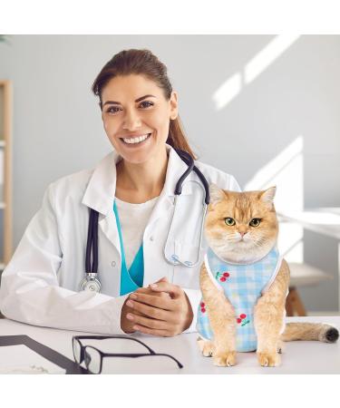 Buy Avont Cat Recovery Suit - 2 Pieces Abdominal Wound Protection Modal Spay Weaning Clothing Large Cherry/Strawberry Design International Shipping Available - Buy Online on GoSupps.com