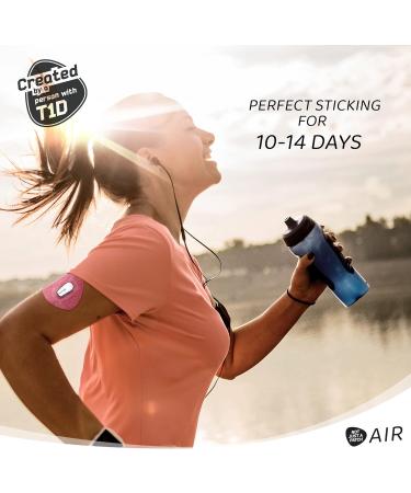 Not Just A Patch Air (20 Pack) - CGM Dexcom G6 Adhesive Patches with Hole -Thin Strong and Light 14 Day Adhesion Durable Skin Grip Dexcom Patches G6 Sensor Protectors in Pink - Buy Online on GoSupps.com